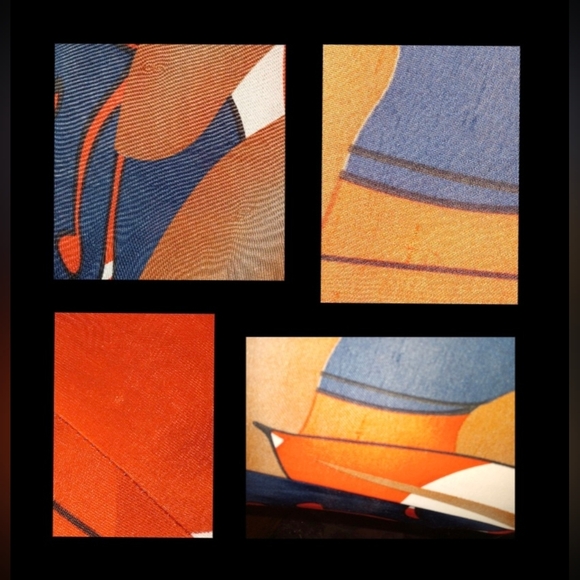 Vintage Women's Funky Abstract Print Front Zip Midi Dress Sz L - Picture 6 of 7